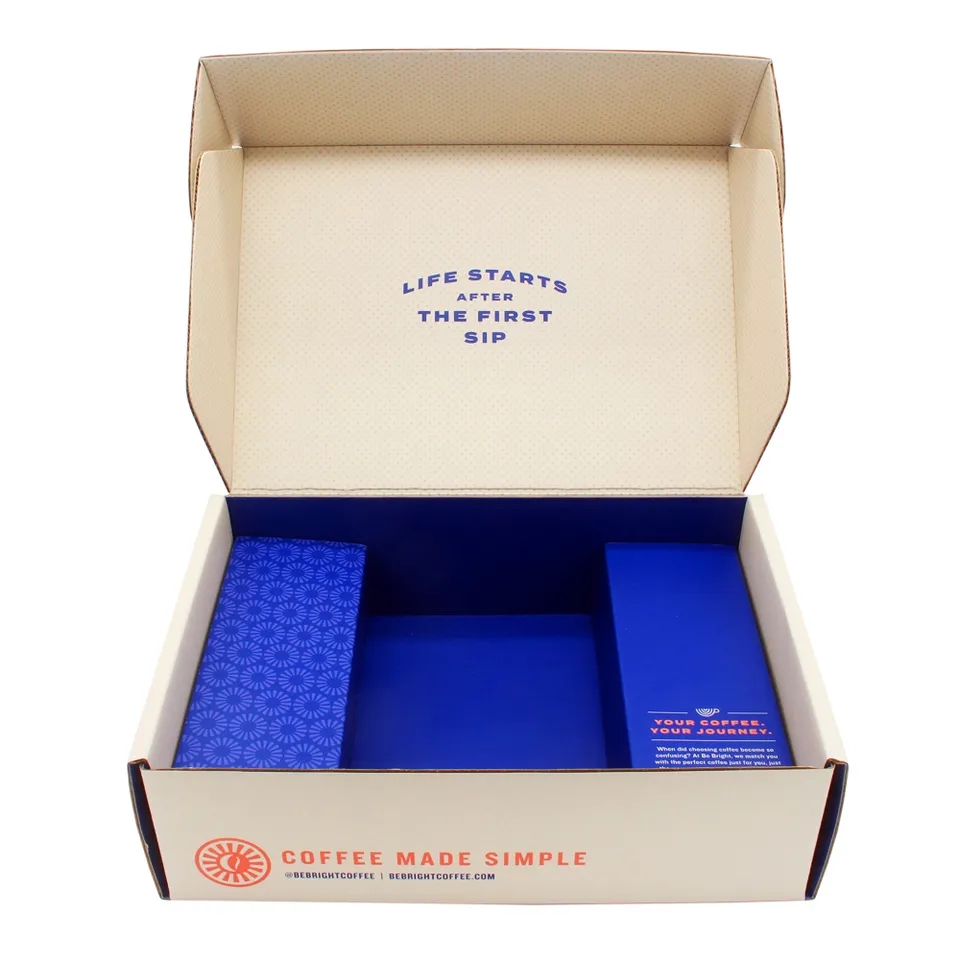 Boîte d'emballage cadeau en carton ondulé personnalisé Boîte en papier kraft avec logo personnalisé