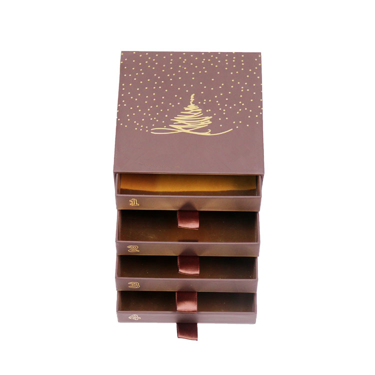 Boîte à chocolat personnalisée de luxe avec ruban